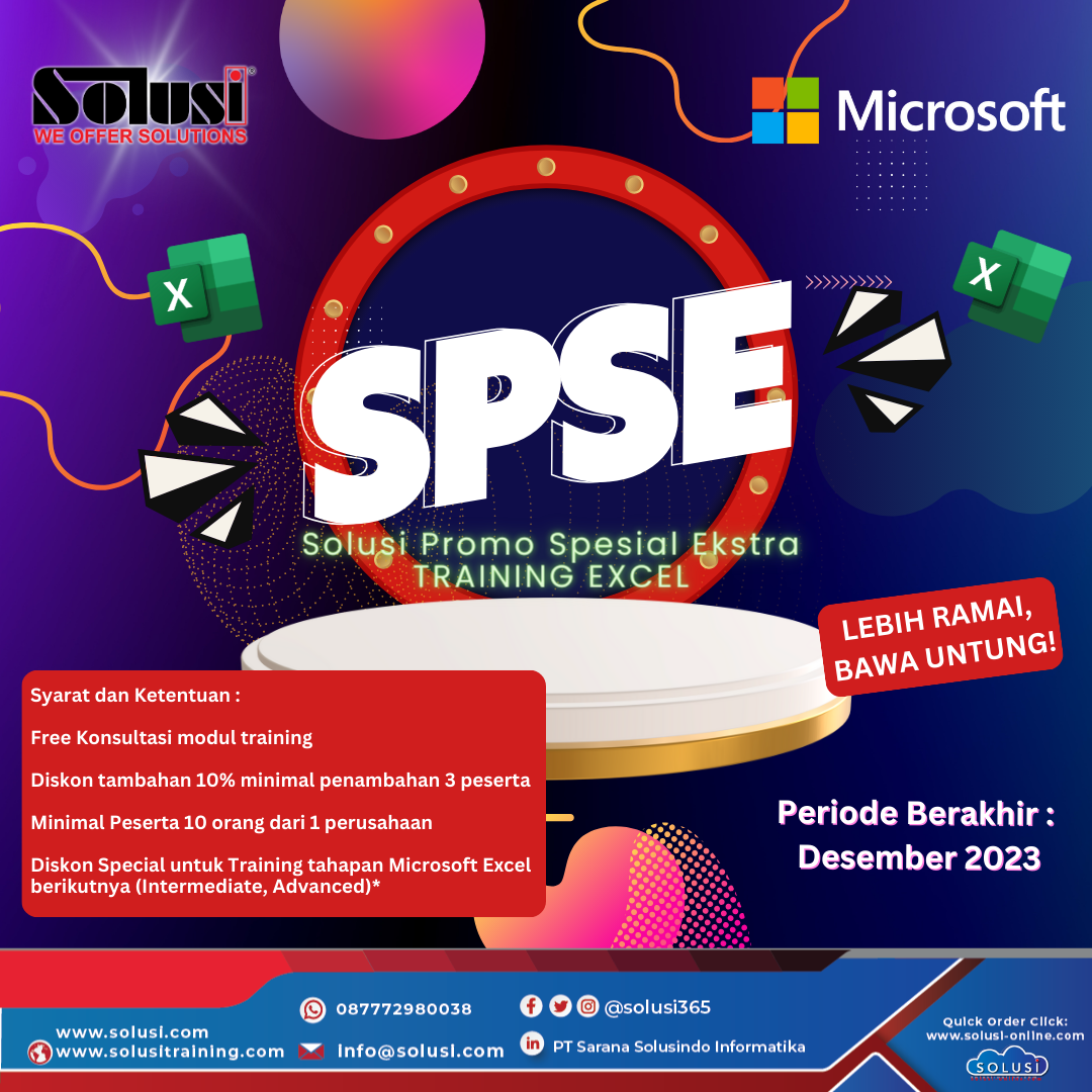 Promo Training excel SPSE